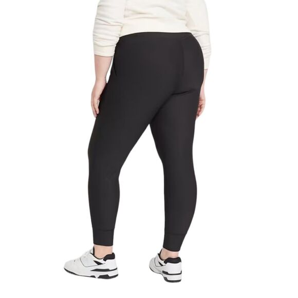 Old Navy Active Womens Powersoft‎ Joggers Sz XL Black High Rise Pull On Stretch - Picture 2 of 13